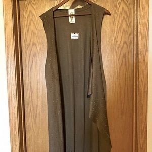 Faux Suede Vocal Duster Vest